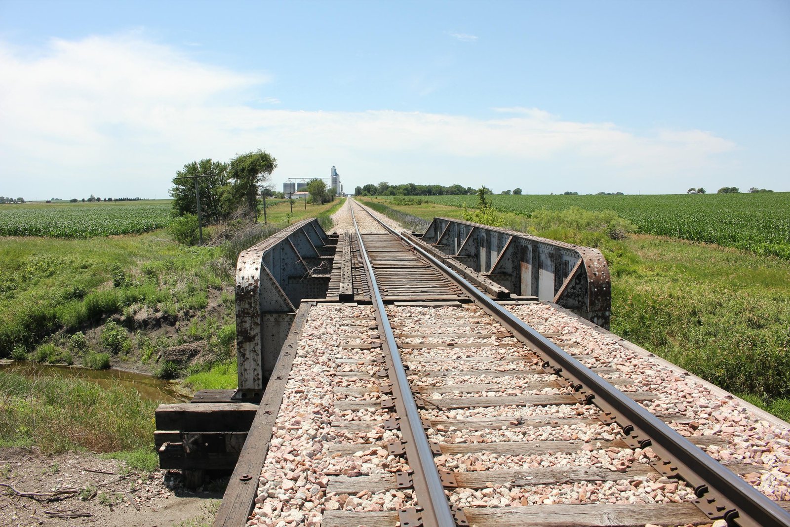Looking west